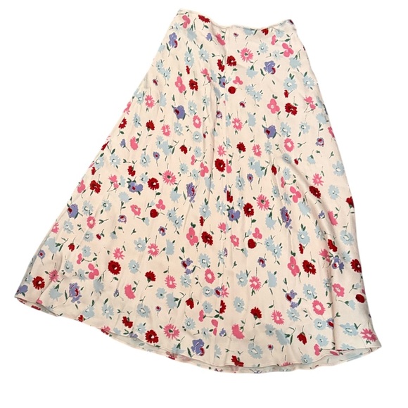 Samsøe Samsøe Alsop Pink Floral Skirt Sz M - Picture 7 of 7